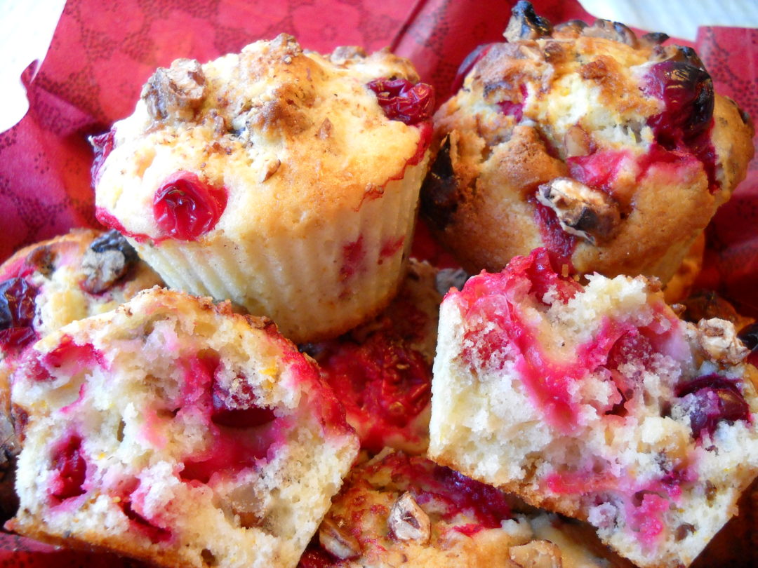 Walnut Cranberry Muffins