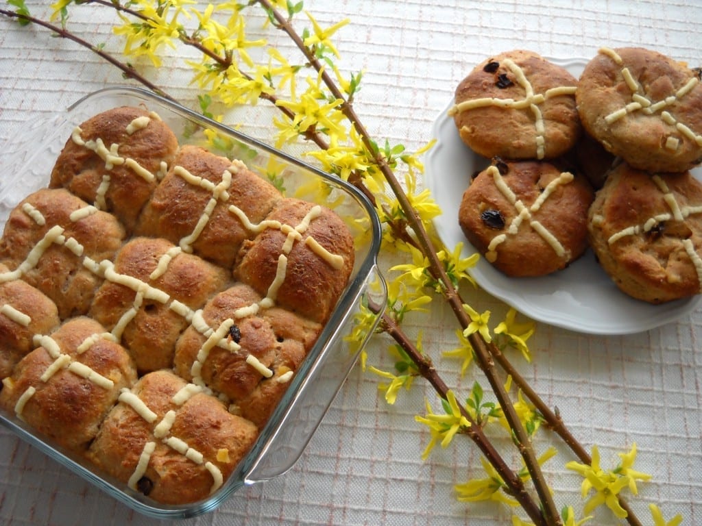 Whole Wheat Hot Cross Buns from My Kitchen Wand