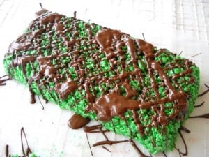 Chocolate Mint Rice Krispie Squares from My Kitchen Wand