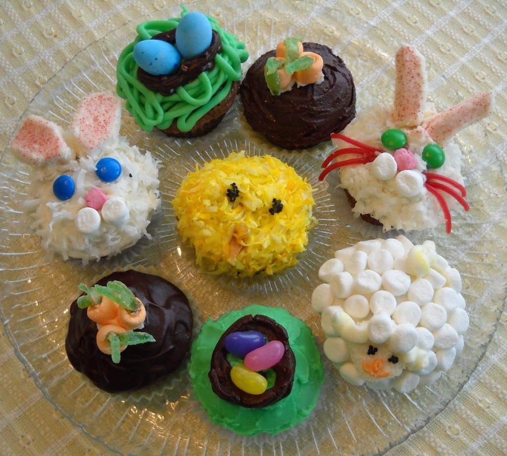 Decorated Spring Cupcakes from My Kitchen Wand