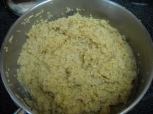 Quinoa Pudding with rhubarb and yoghurt from My Kitchen Wand