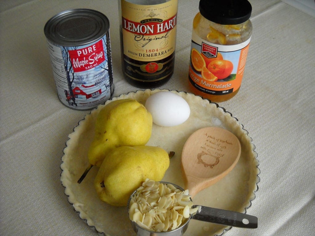 Pear & Almond Tart with Maple Rum Cream from My Kitchen Wand