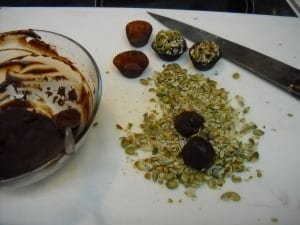 Pumpkin Seed Oil Truffles from My Kitchen Wand