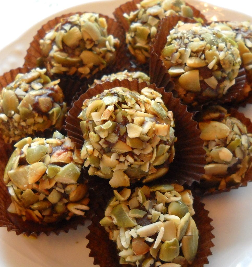 Pumpkin Seed Oil Truffles from My Kitchen Wand