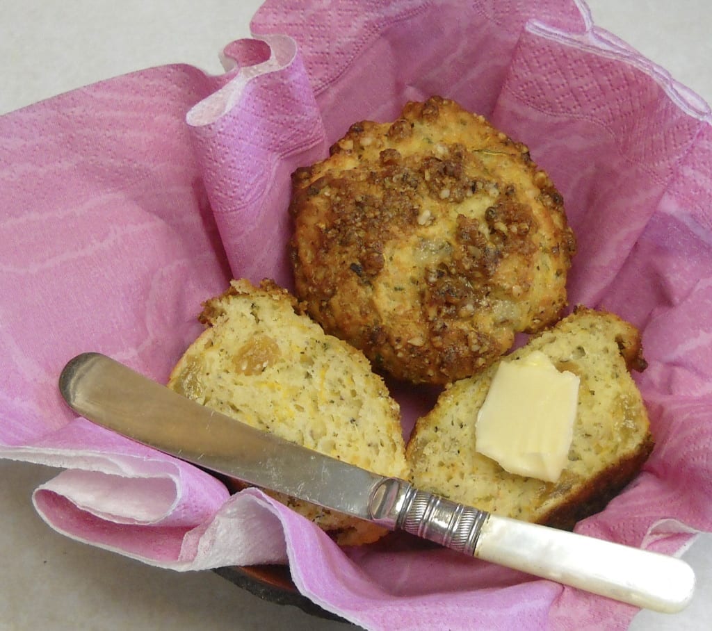 Dandelion Muffins with Thyme, Raisins and Hazelnuts from My Kitchen Wand