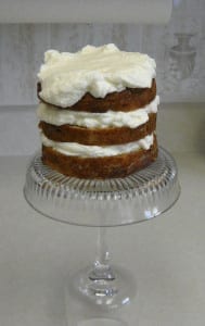 Dandelion Cake with Forsythia Frosting and Sugared Violets from My Kitchen Wand