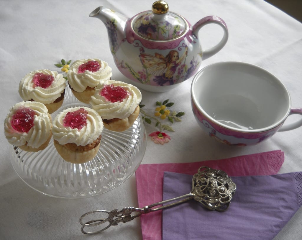 Almond Tarts with Wild Violet Jelly from My Kitchen Wand