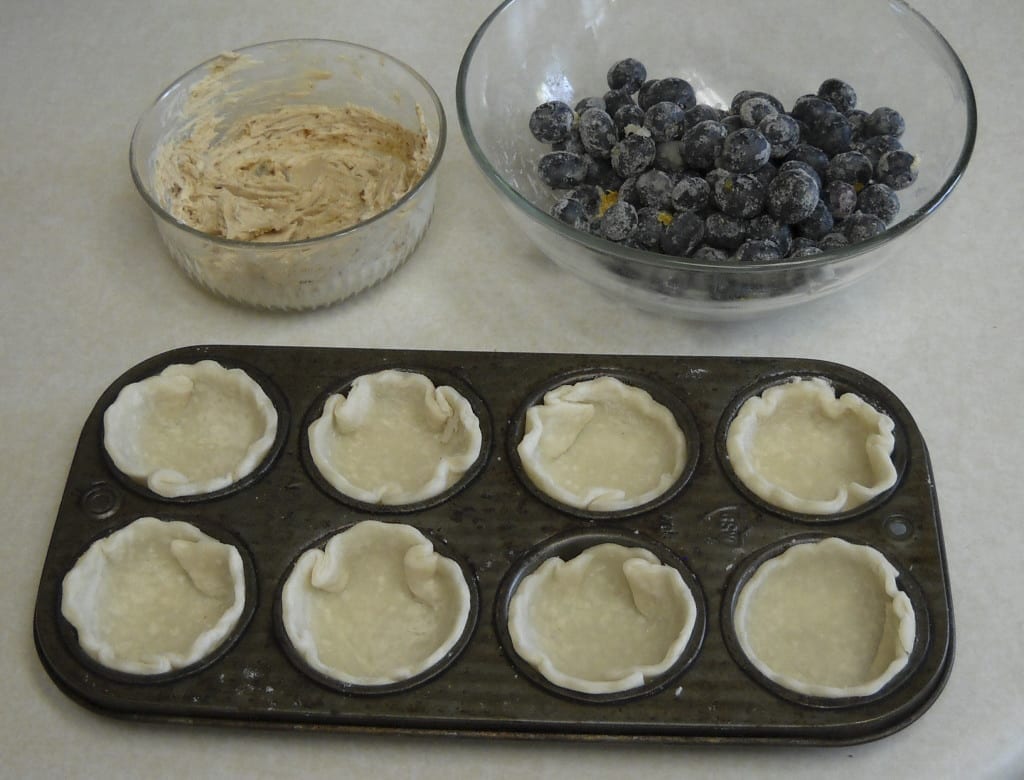 Blueberry Cinnamom Cheese Tarts from My Kitchen Wand