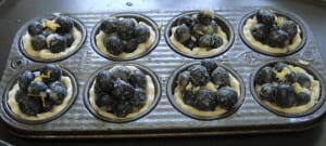 Blueberry Cinnamom Cheese Tarts from My Kitchen Wand
