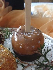 Spiced Apple Cider Vinegar Caramel Apples from My Kitchen Wand