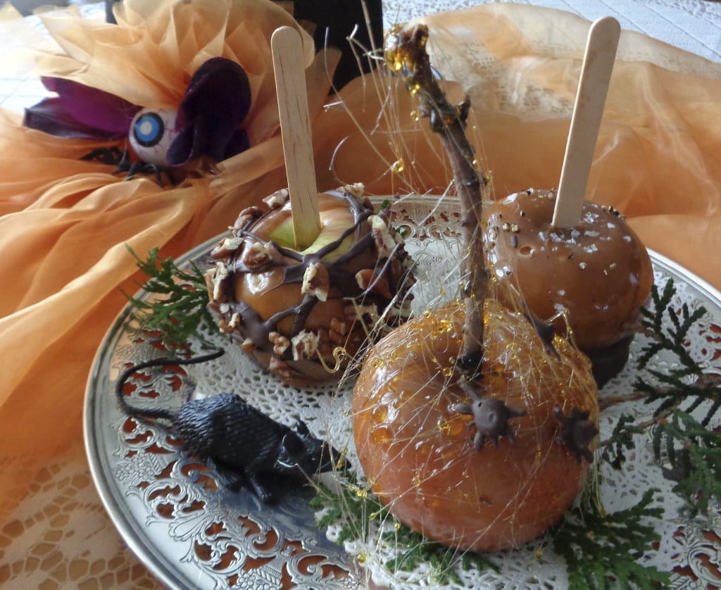 Spiced Apple Cider Vinegar Caramel Apples from My Kitchen Wand