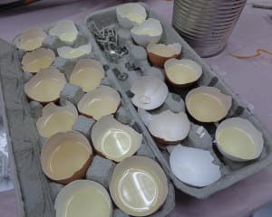 Egg Shell Candles from My Kitchen Wand
