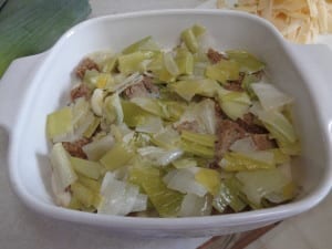 Leek & Potato Einkorn Bread Pudding from My Kitchen Wand