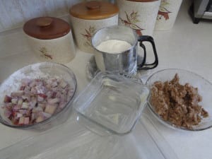 Rhubarb Nut Buttermilk Cake from My Kitchen Wand