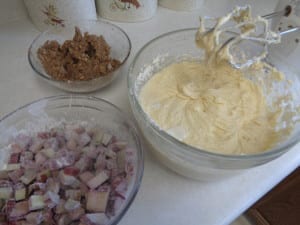 Rhubarb Nut Buttermilk Cake from My Kitchen Wand