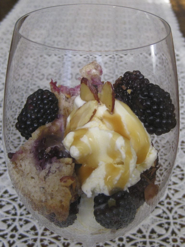 Blackberry Buckle Sundae from My Kitchen Wand