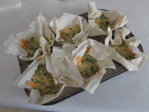 Herbs and Eggs in Filo from My Kitchen Wand