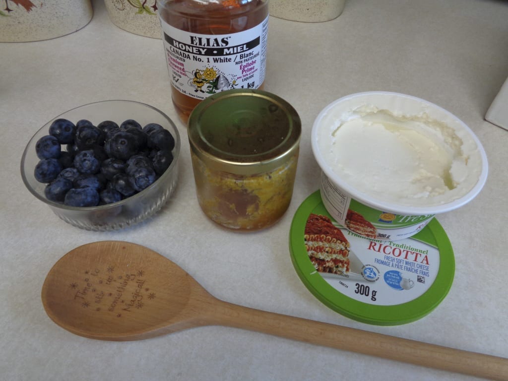 Ricotta in Filo with Blueberry Sauce from My Kitchen Wand