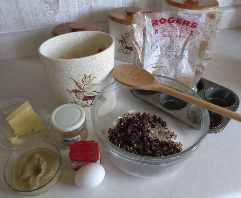 Applesauce Raisin Muffins from My Kitchen Wand