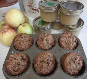 Applesauce Raisin Muffins from My Kitchen Wand