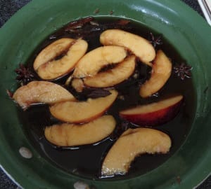 Sherry & Spice Poached Nectarines from My Kitchen Wand