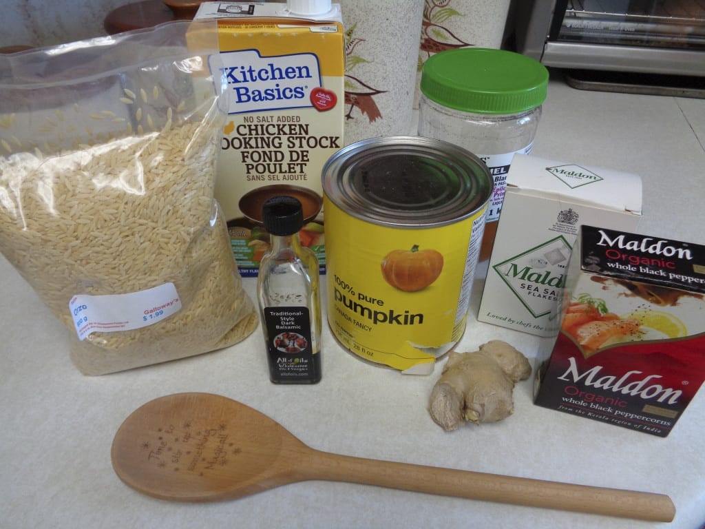 Pumpkin Ginger Thyme Orzo from My Kitchen Wand