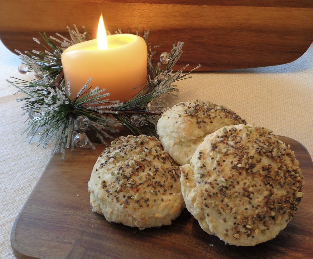 Seed Topped Potato Biscuits from My Kitchen Wand