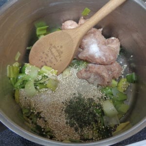 Butternut Quinoa Leek Casserole with or without Turkey Sausage from My Kitchen Wand