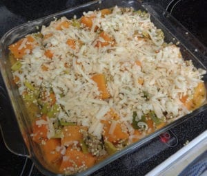 Butternut Quinoa Leek Casserole with or without Turkey Sausage from My Kitchen Wand