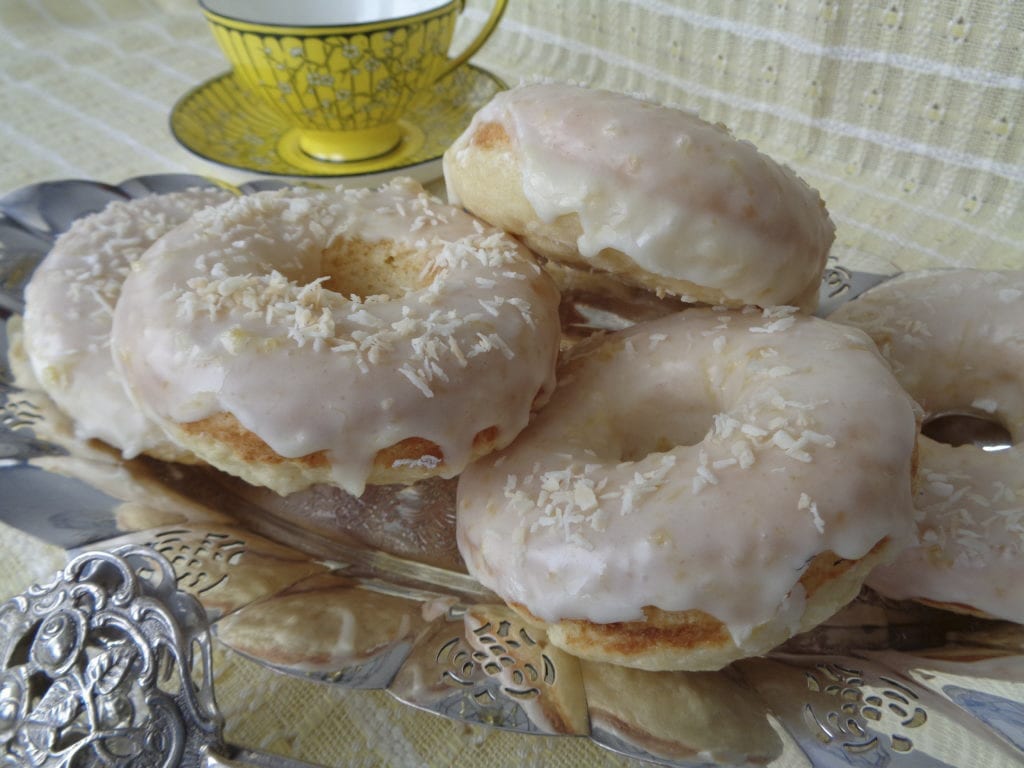 Baked Coconut Lemon Doughnuts from My KitchenWand