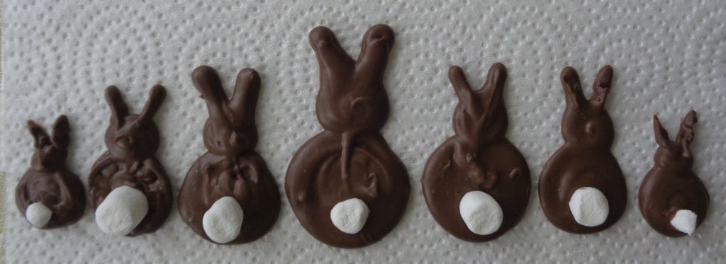 Chocolate Easter Bunnies - Freehand from My Kitchen Wand