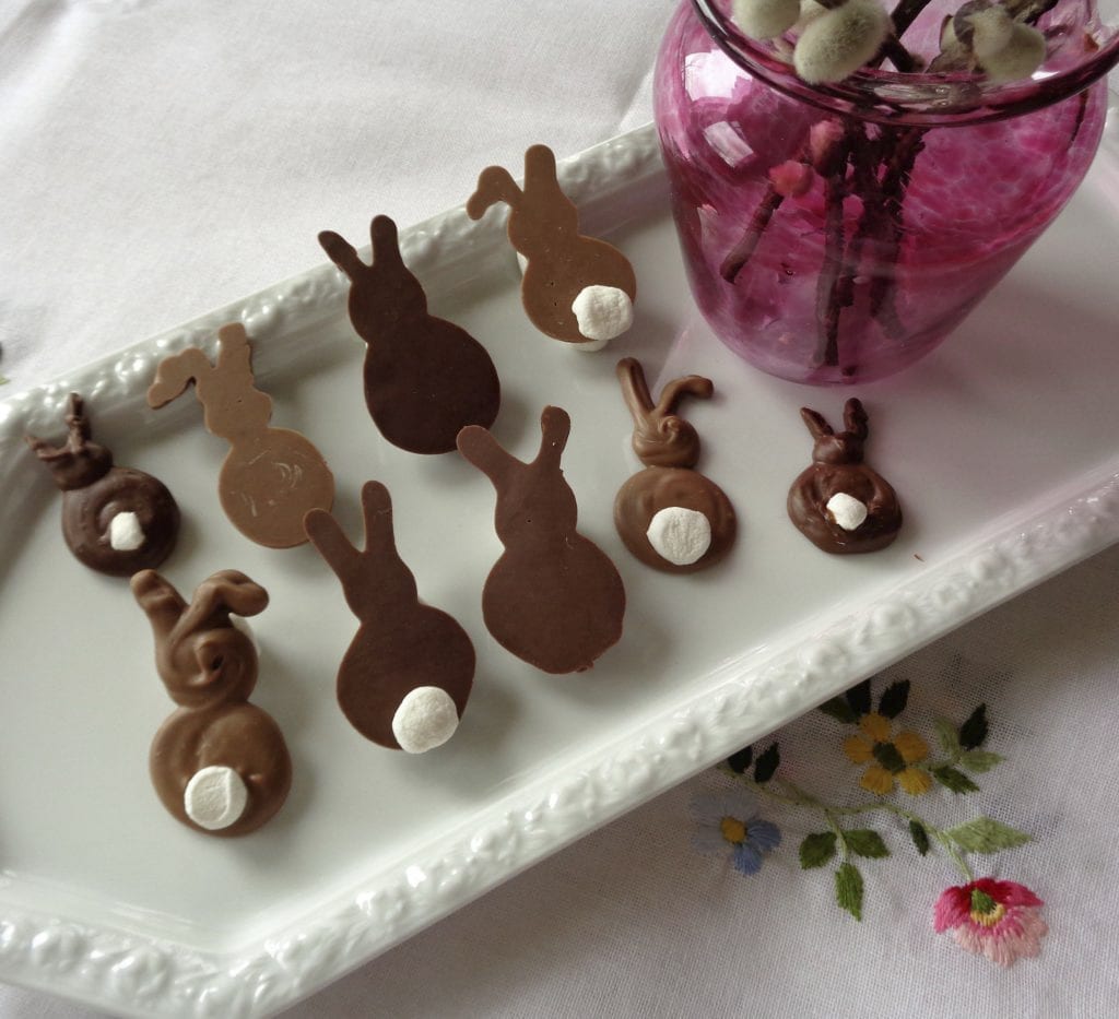 Making freehand Easter Bunnies from My Kitchen Wand