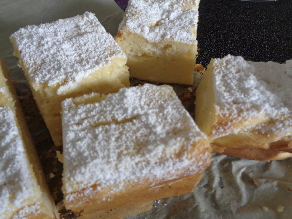 Greek or not Yoghurt Squares with Rhubarb Sauce from My Kitchen Wand