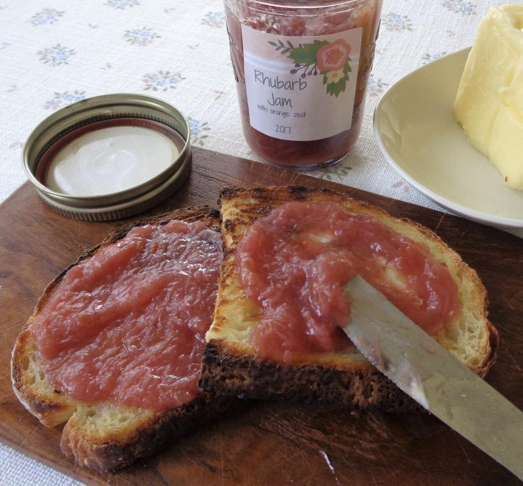 Rhubarb Jam with Orange Zest from My Kitchen Wand