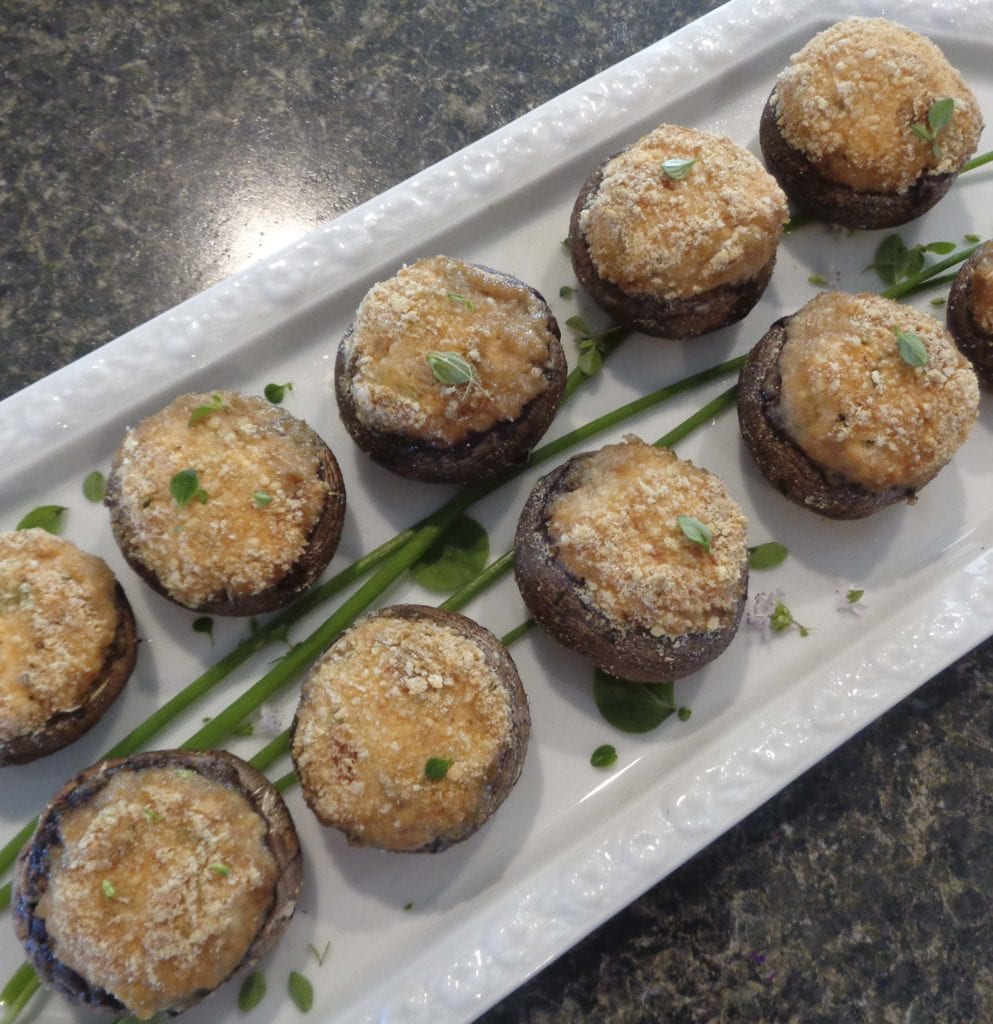 Stuffed Mushroom Caps from My Kitchen Wand