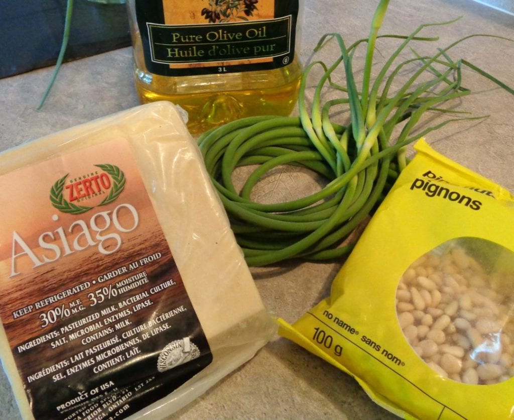 Garlic Scape Hummus, Pesto and Bread, Oh my! from My Kitchen Wand