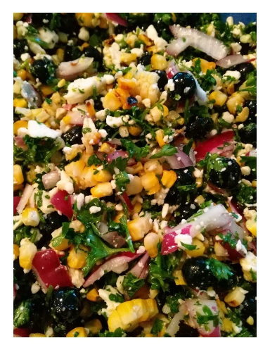 Corn & Blueberry Salad with Feta from My Kitchen Wand