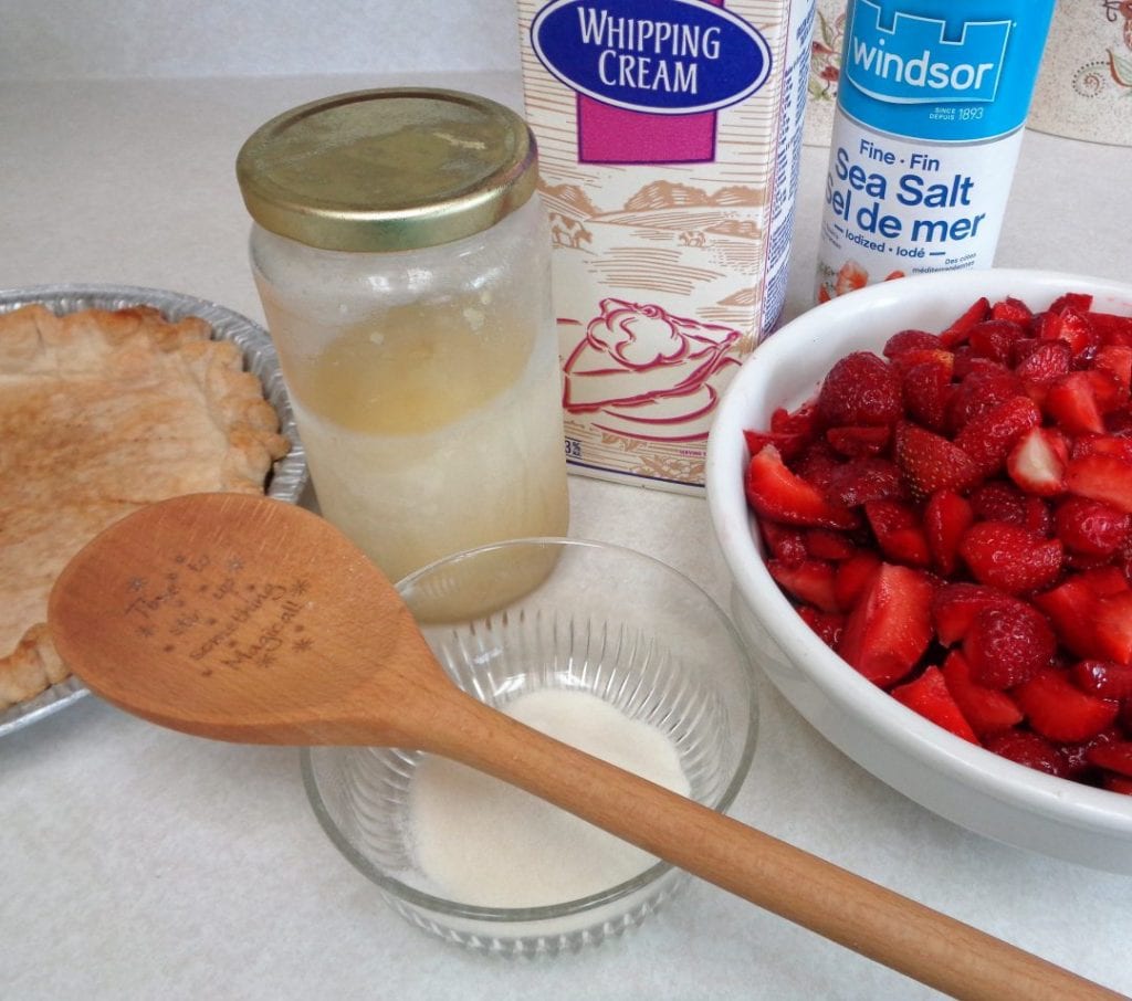 Strawberry Bavarian Cream Pie from My Kitchen Wand