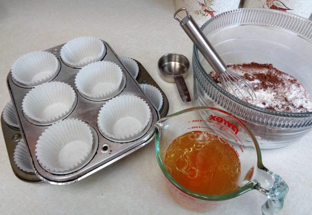 Vanilla Whiskey Chocolate Cupcakes from My Kitchen Wand