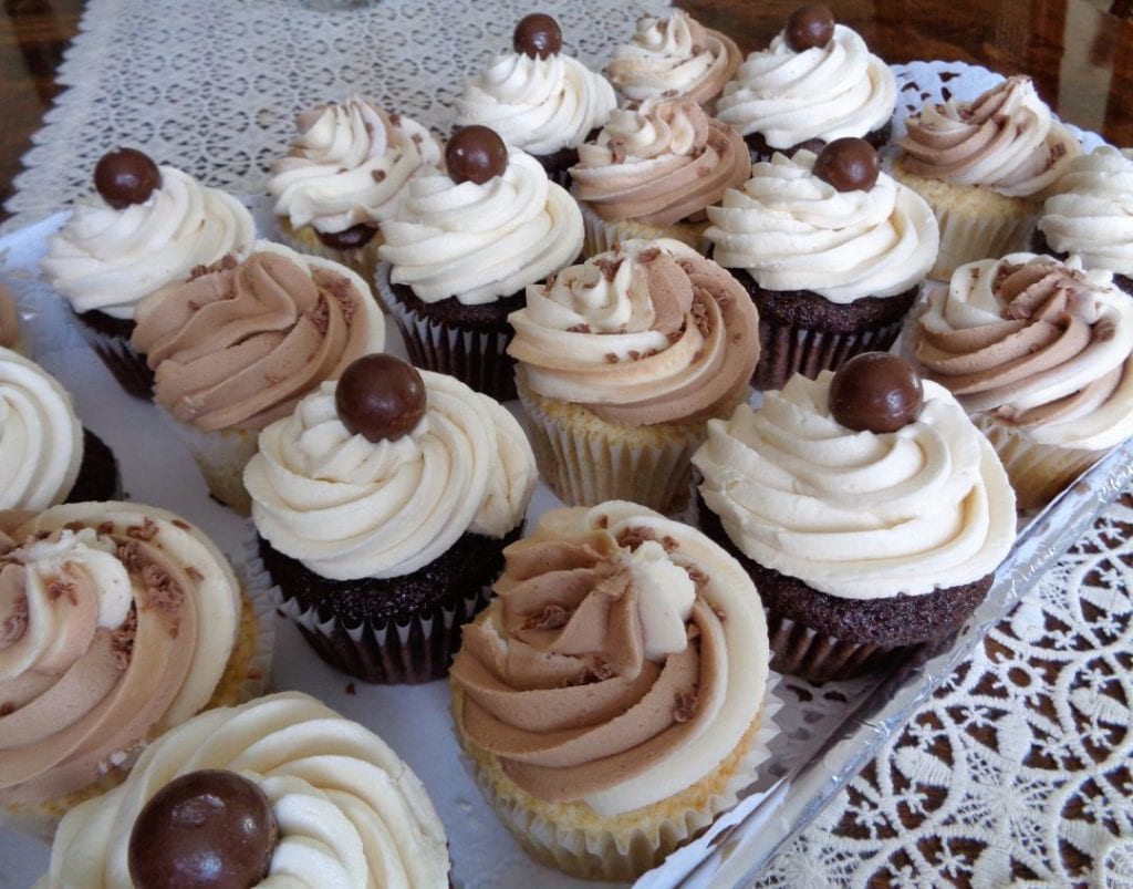 Vanilla Whiskey Chocolate Cupcakes from My Kitchen Wand