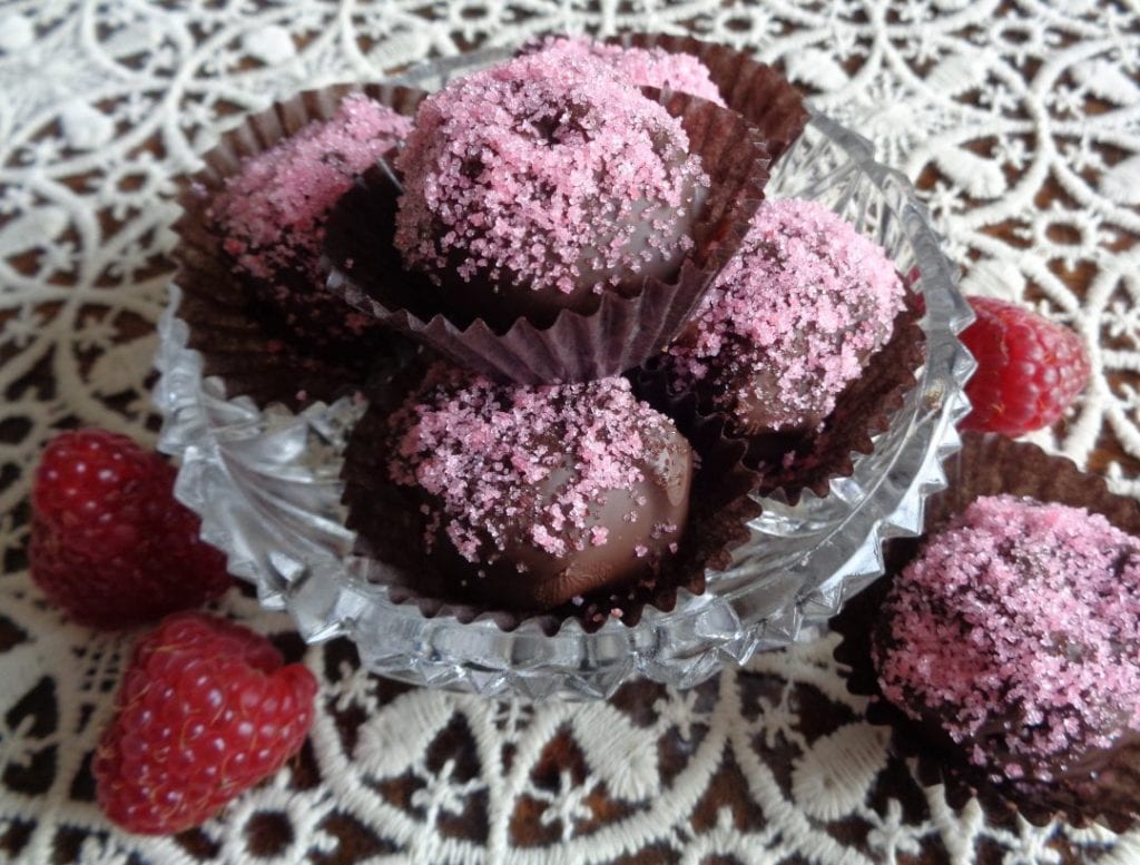 Raspberry Truffles from My Kitchen Wand