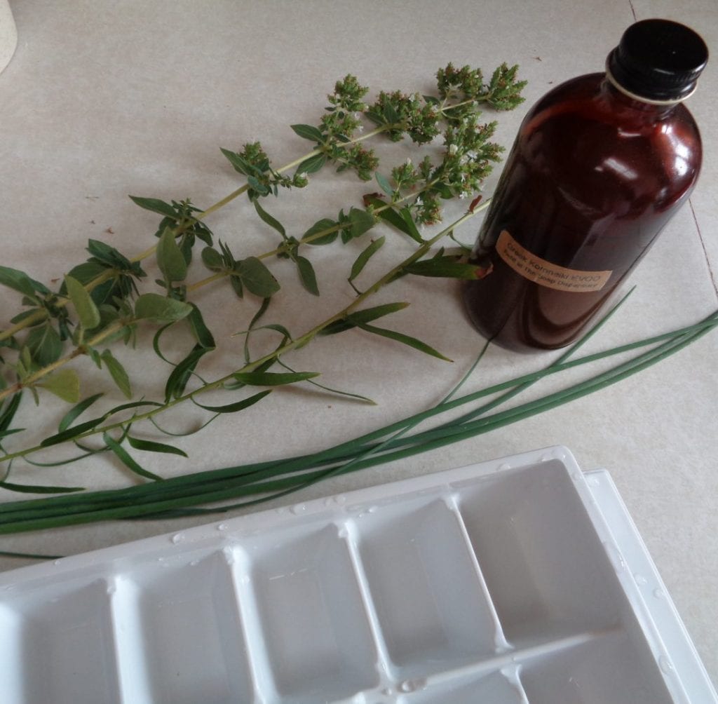 Herbs in Oil from My Kitchen Wand