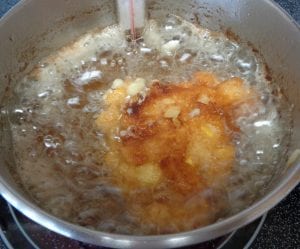 Peach & Ginger Fritters with Buttermilk & Almonds from My Kitchen Wand