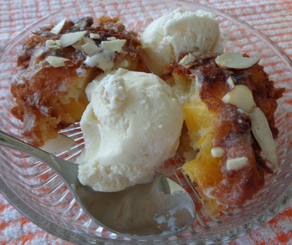 Peach & Ginger Fritters with Buttermilk & Almonds from My Kitchen Wand