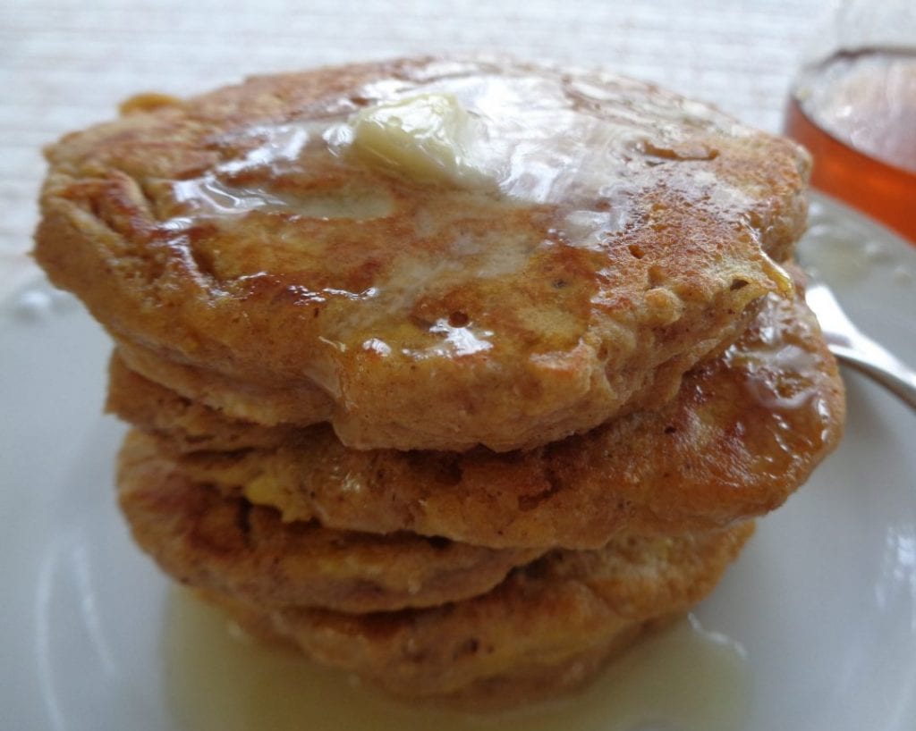 Einkorn Pumpkin Spice Pancakes from My Kitchen Wand