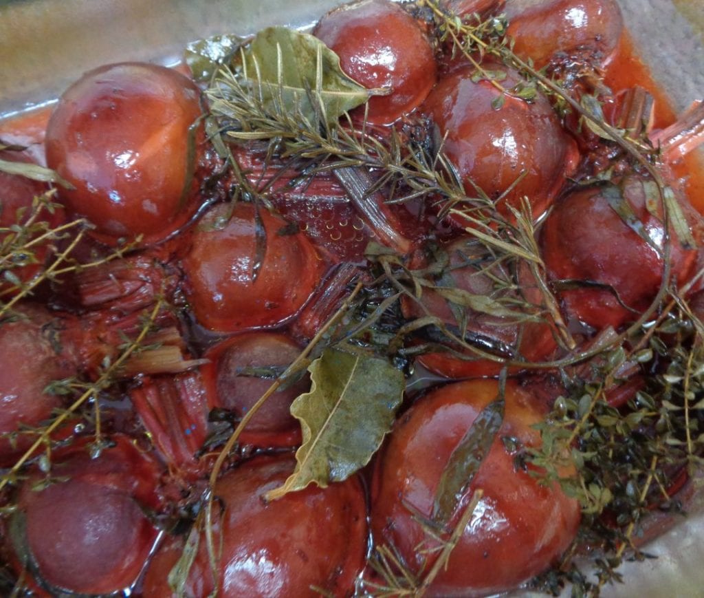 Beets with the last of the garden herbs from My Kitchen Wand