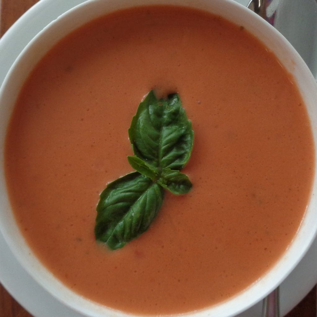 Creamy Tomato Basil Soup from My Kitchen Wand
