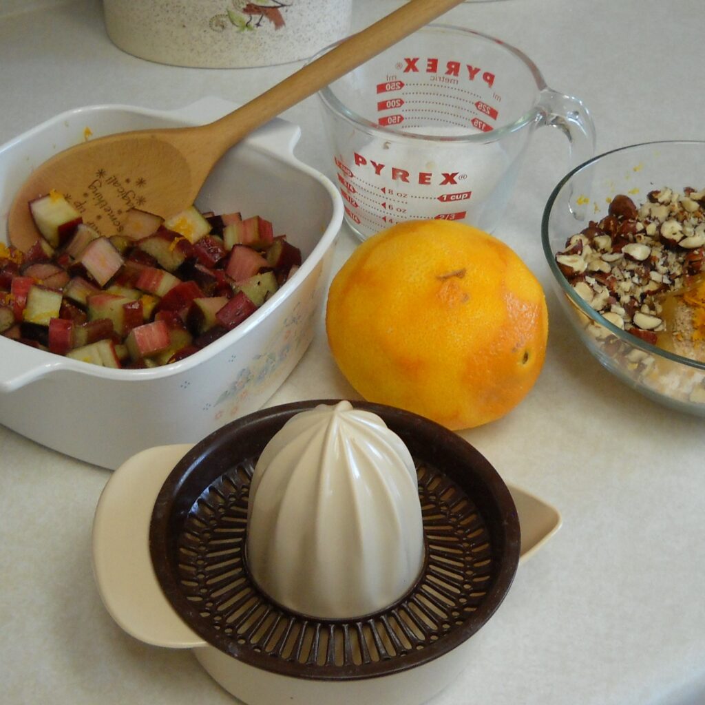 Rhubarb Pudding from My Kitchen Wand