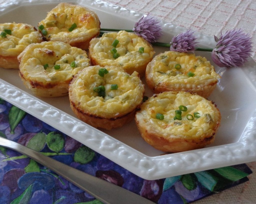 Cottage Cheese & Chive Tarts/Quiche from My Kitchen Wand