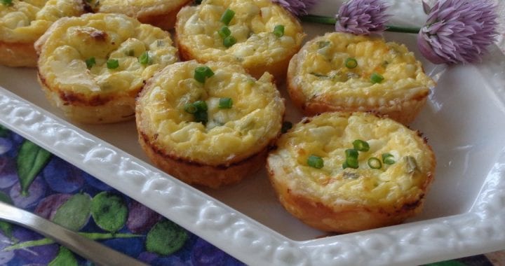Cottage Cheese & Chive Tarts/Quiche from My Kitchen Wand